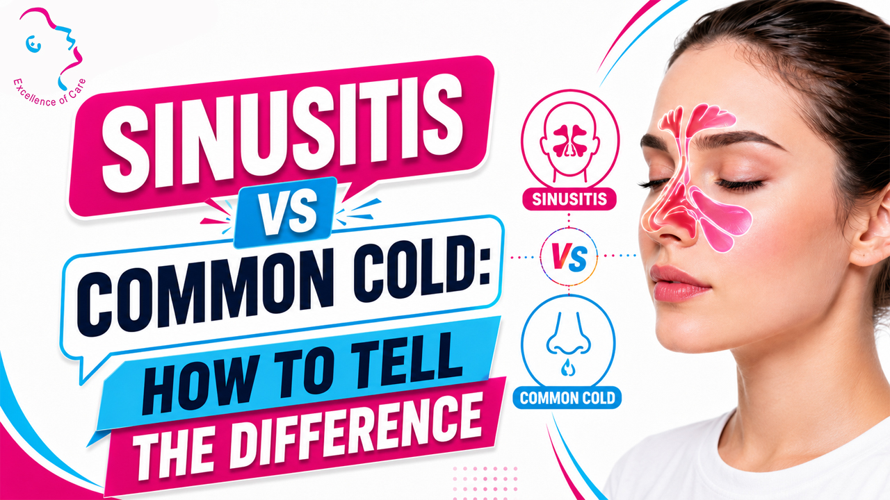 Sinusitis vs Common Cold: How to Tell the Difference